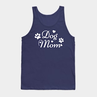 Dog Mom Paw Prints and Hearts Tank Top